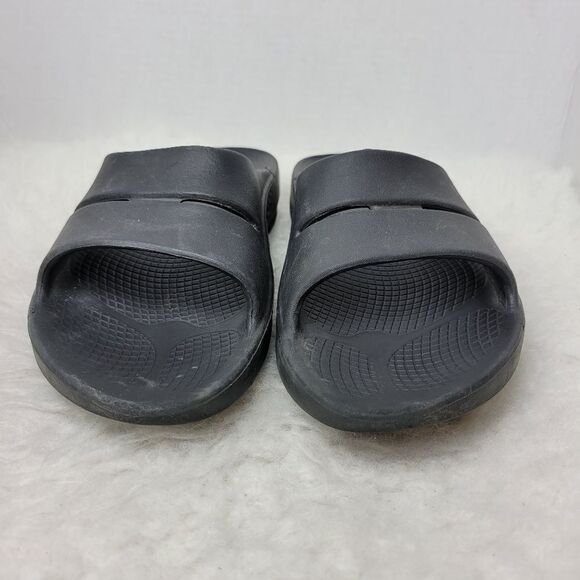 OOFOS OOahh Black Slide Recovery Women'S Sandals Shoes Size 9 - Picture 3 of 10